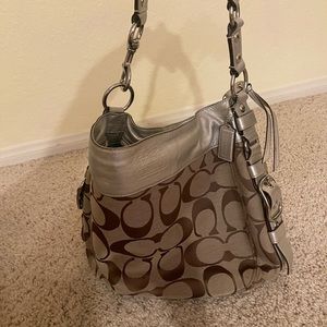 Silver Coach purse